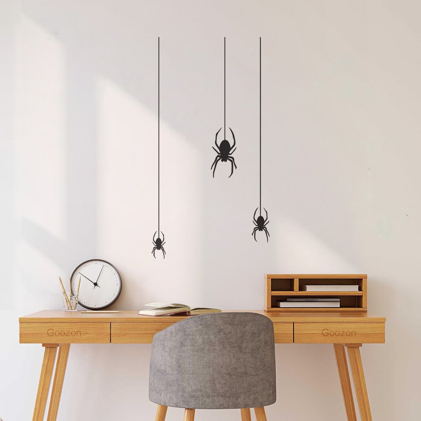 Wall Vinyl Sticker Decor Insect Spider Gothic Style Halloween Equipped With Transfer Film Kit