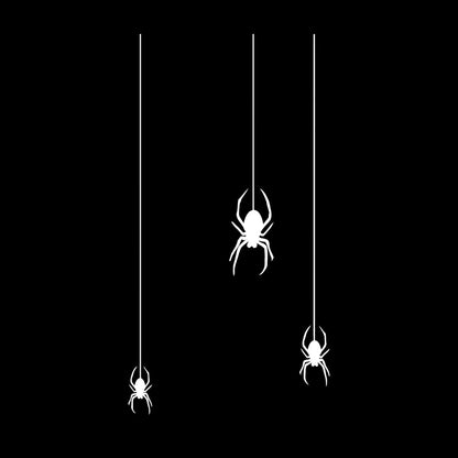 Wall Vinyl Sticker Decor Insect Spider Gothic Style Halloween Equipped With Transfer Film Kit