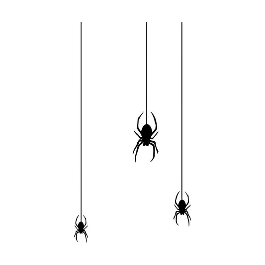 Wall Vinyl Sticker Decor Insect Spider Gothic Style Halloween Equipped With Transfer Film Kit
