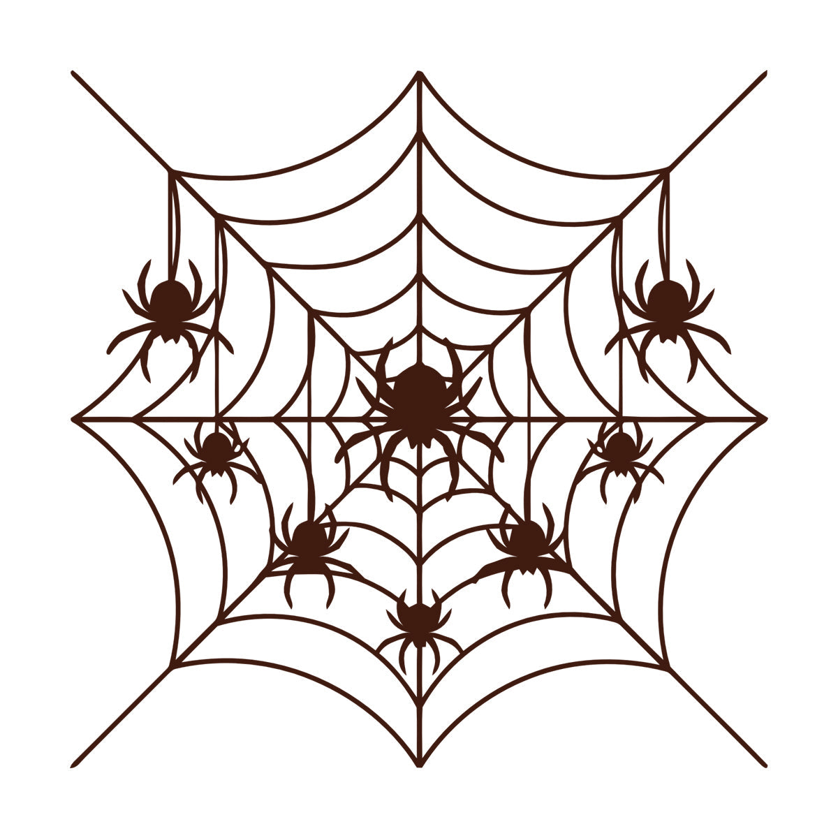 Fine Carving Decals Spiders Web Patterns Insect Predator Gothic Equipped With Transfer Film Kit