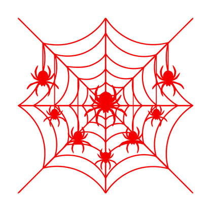 Fine Carving Decals Spiders Web Patterns Insect Predator Gothic Equipped With Transfer Film Kit