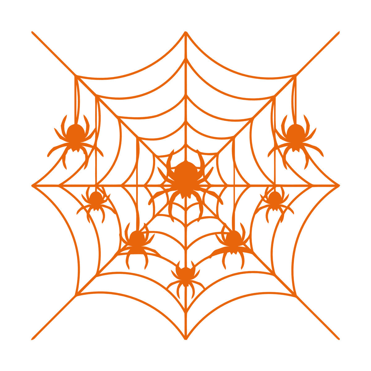 Fine Carving Decals Spiders Web Patterns Insect Predator Gothic Equipped With Transfer Film Kit