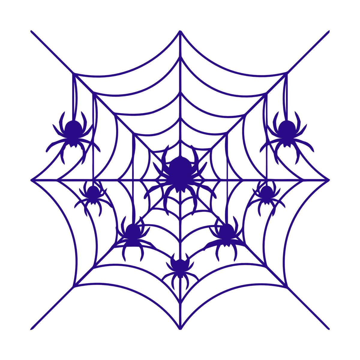Fine Carving Decals Spiders Web Patterns Insect Predator Gothic Equipped With Transfer Film Kit