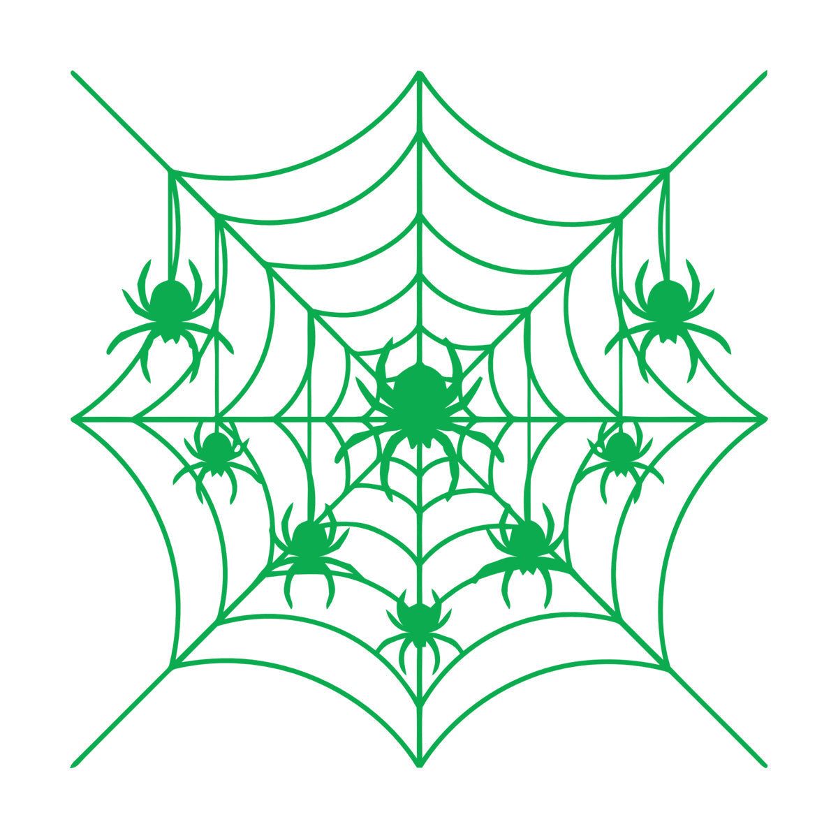 Fine Carving Decals Spiders Web Patterns Insect Predator Gothic Equipped With Transfer Film Kit