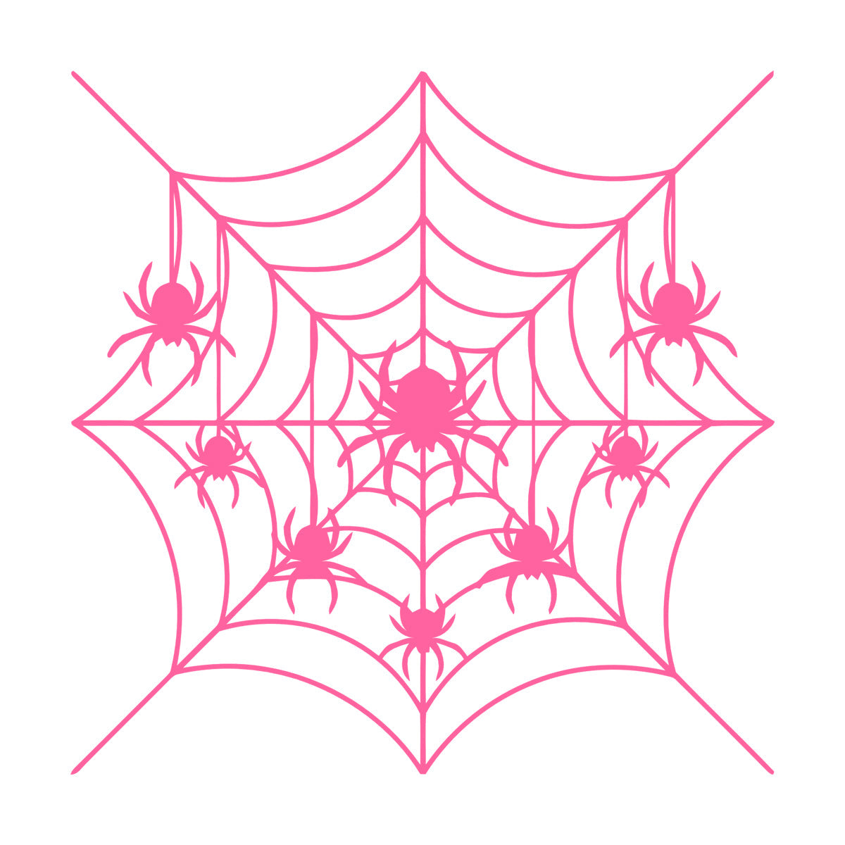 Fine Carving Decals Spiders Web Patterns Insect Predator Gothic Equipped With Transfer Film Kit