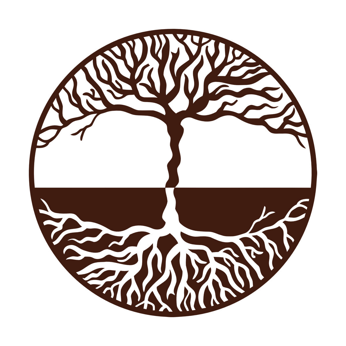 Lettering Stickers Tree Of Life Yin Yang Symbol Gothick Style It Won'T Fall Off