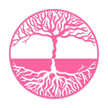 Lettering Stickers Tree Of Life Yin Yang Symbol Gothick Style It Won'T Fall Off