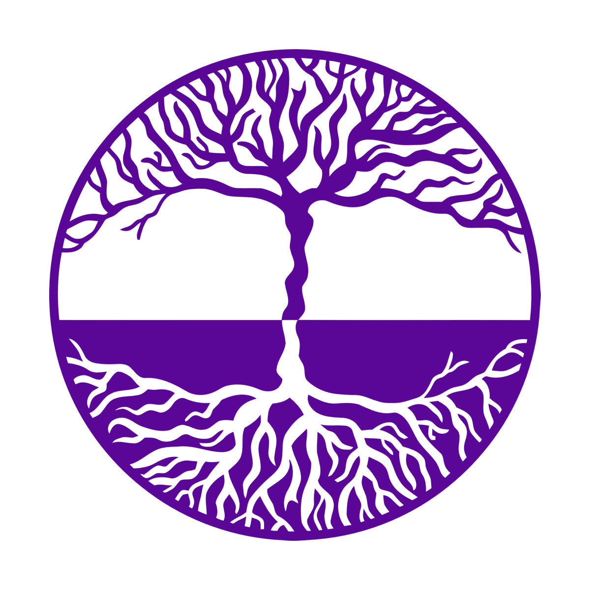 Lettering Stickers Tree Of Life Yin Yang Symbol Gothick Style It Won'T Fall Off