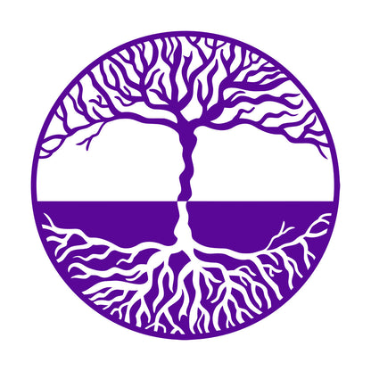 Lettering Stickers Tree Of Life Yin Yang Symbol Gothick Style It Won'T Fall Off