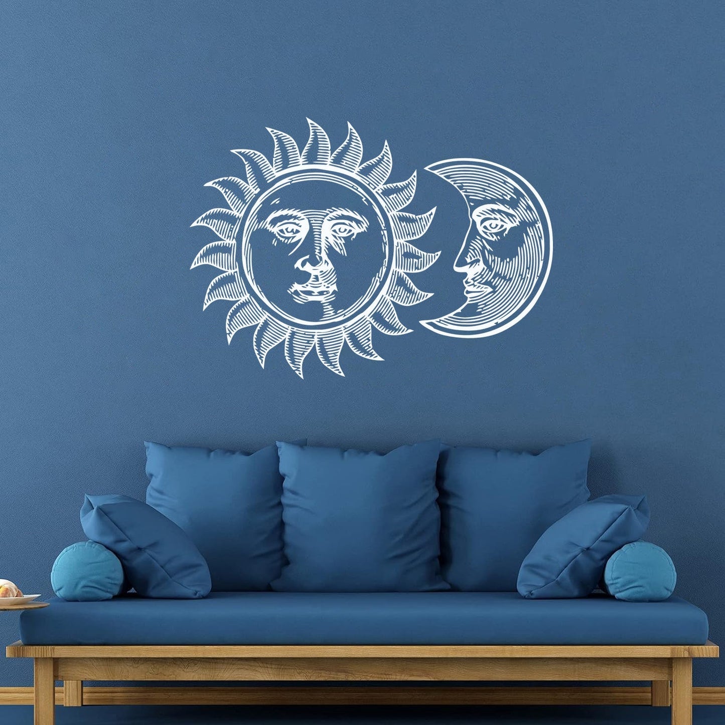 Wall Stickers Paster Paper Sun And Moon Tribal Gothic Cool Glass Stickers