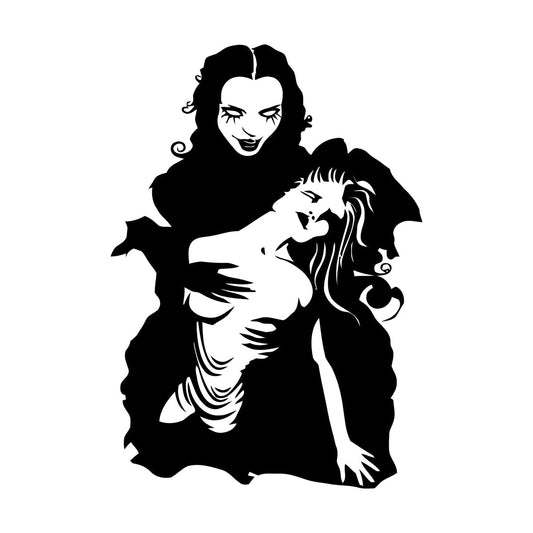 Vampire Twilight Gothic Teen Scary Creepy Fine Carving Stickers Tattoo Culture