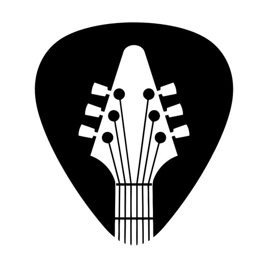 Acoustic Guitar Mediator Guitarist Musician Wall Stickers Glass Stickers