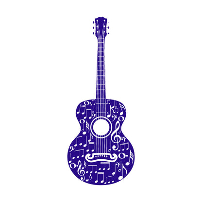 Lettering Stickers Table Teen Guitare Mucis Shop Musical Notes Car Body Decoration