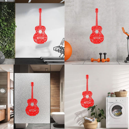 Lettering Stickers Table Teen Guitare Mucis Shop Musical Notes Car Body Decoration