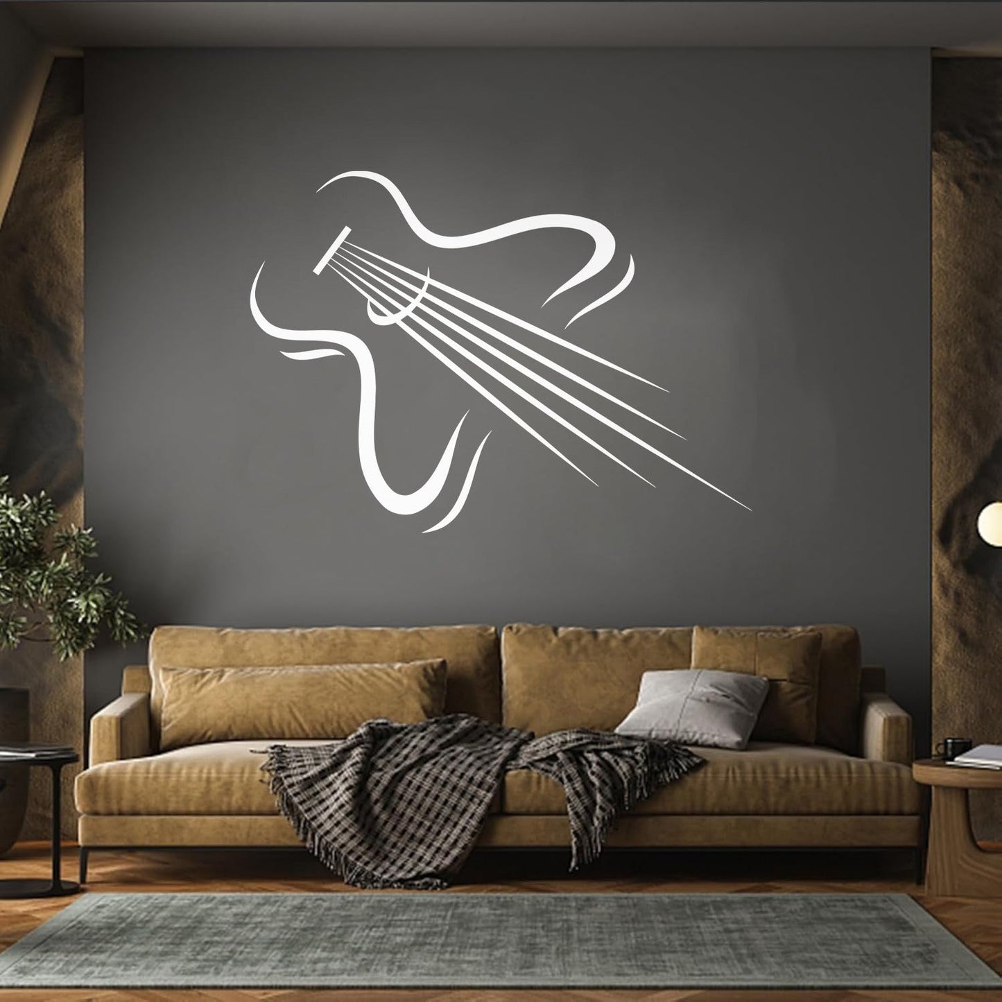 Teen Guitar Music Musical Instrument Wall Decals Store Decoration