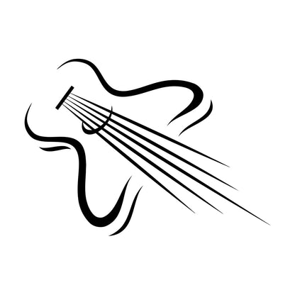 Teen Guitar Music Musical Instrument Wall Decals Store Decoration