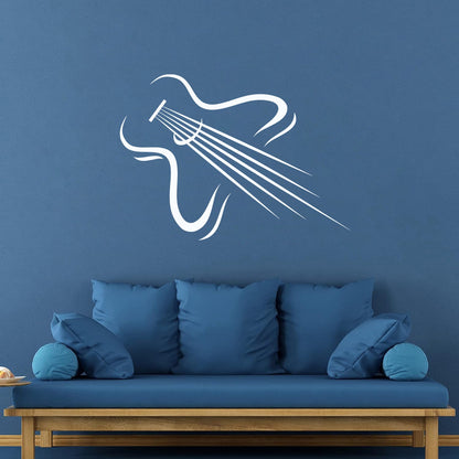 Teen Guitar Music Musical Instrument Wall Decals Store Decoration