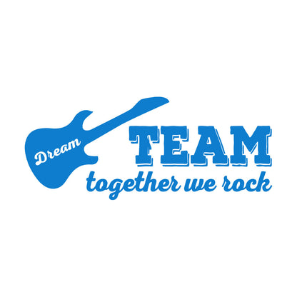 Fine Carving Decals Guitar Phrase Words Rock Music Art Mural Painting