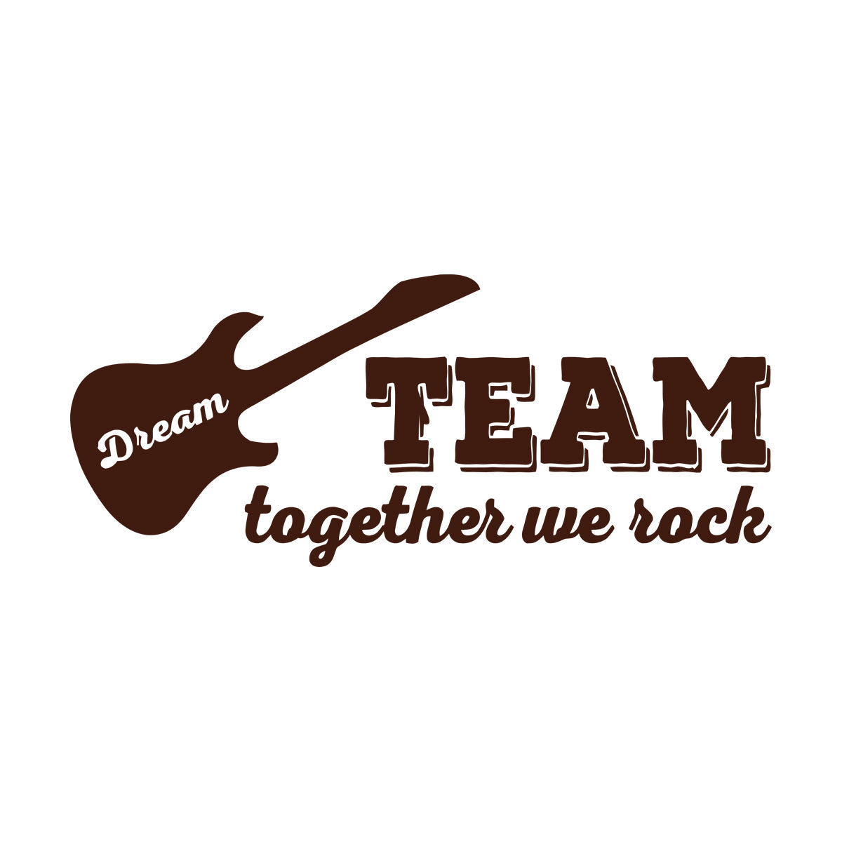 Fine Carving Decals Guitar Phrase Words Rock Music Art Mural Painting