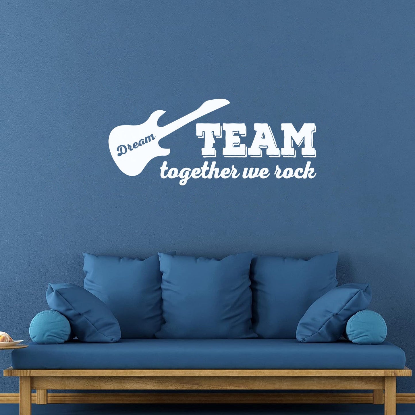 Fine Carving Decals Guitar Phrase Words Rock Music Art Mural Painting