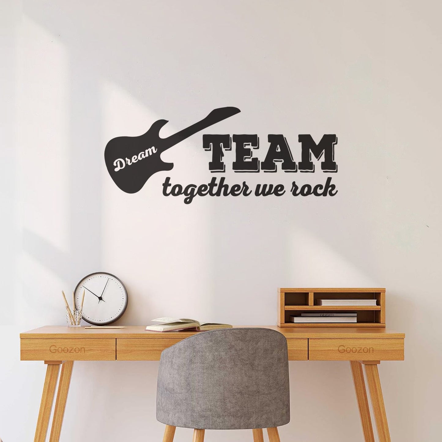 Fine Carving Decals Guitar Phrase Words Rock Music Art Mural Painting