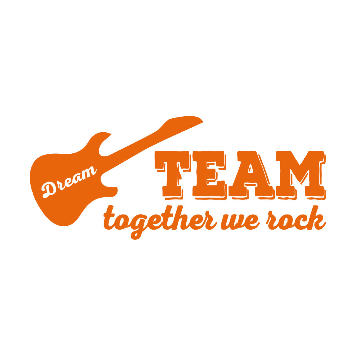 Fine Carving Decals Guitar Phrase Words Rock Music Art Mural Painting