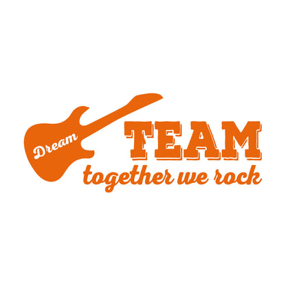 Fine Carving Decals Guitar Phrase Words Rock Music Art Mural Painting