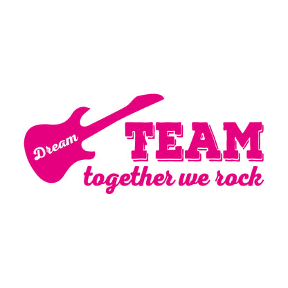 Fine Carving Decals Guitar Phrase Words Rock Music Art Mural Painting