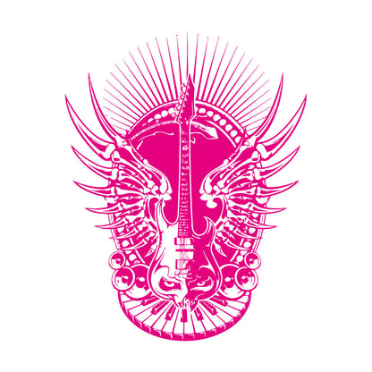 Lettering Decals Music Keyboard Piano Guitar Rock Sound Skeleton Bones It Won'T Fall Off