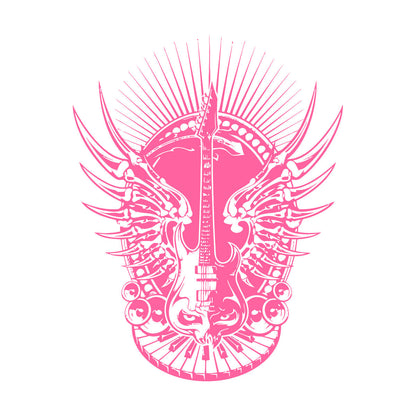 Lettering Decals Music Keyboard Piano Guitar Rock Sound Skeleton Bones It Won'T Fall Off