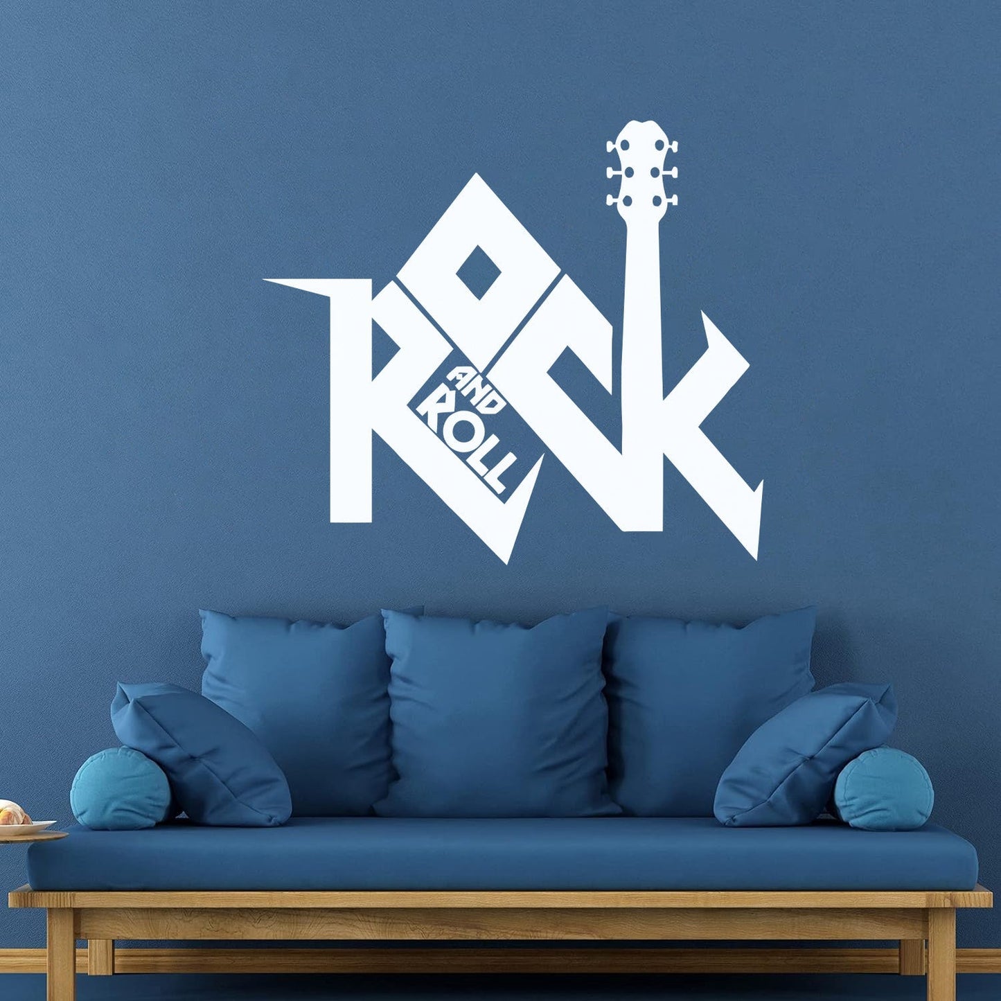 Rock And Roll Word Lettering Music Guitar Lettering Stickers Can Modify And Add Information