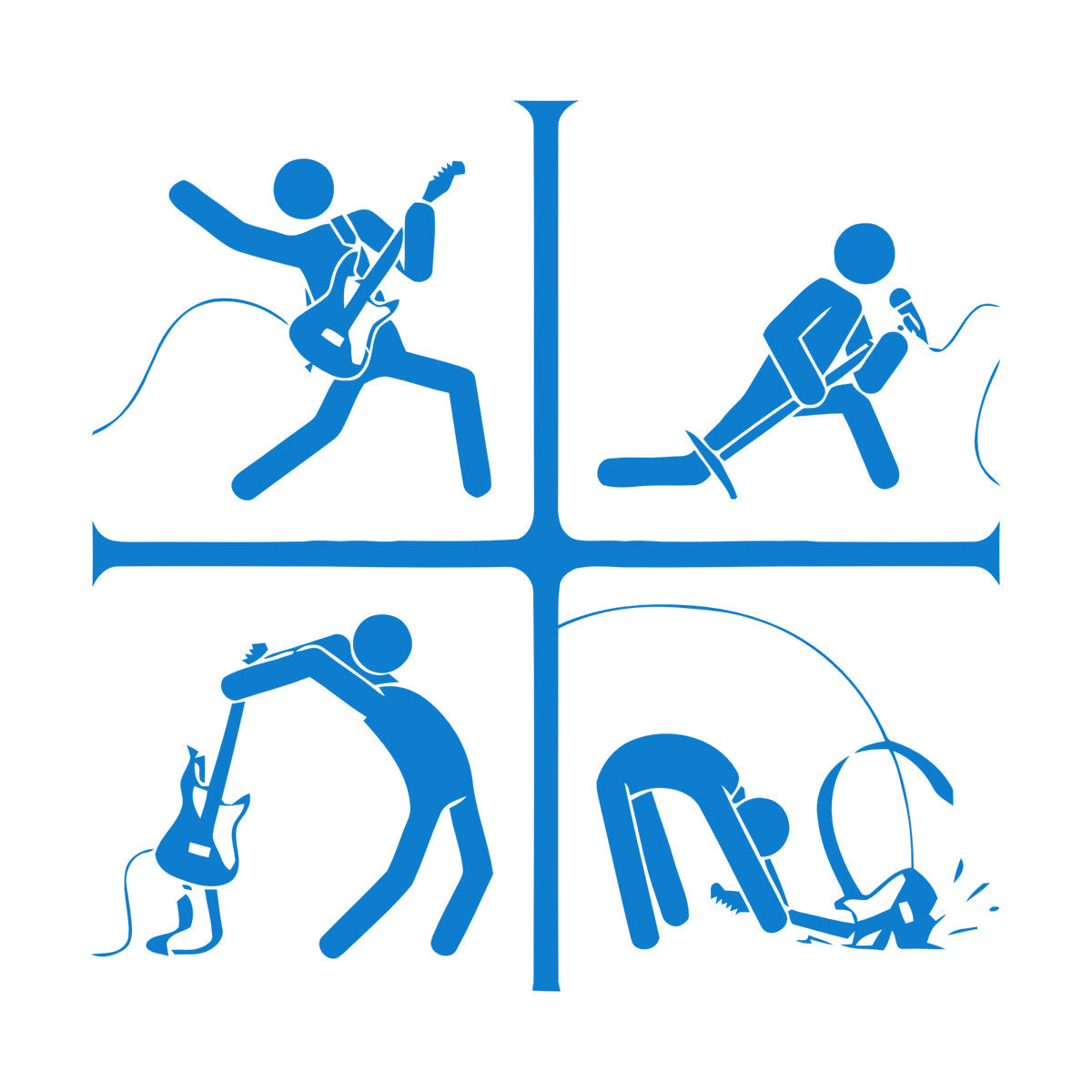 Wall Decals Guitar Music Rock Pop Notes Car Body Decoration