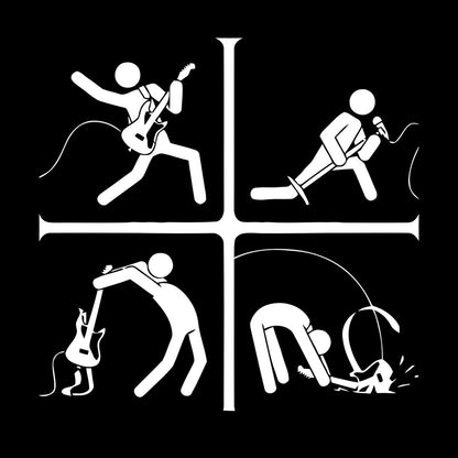 Wall Decals Guitar Music Rock Pop Notes Car Body Decoration