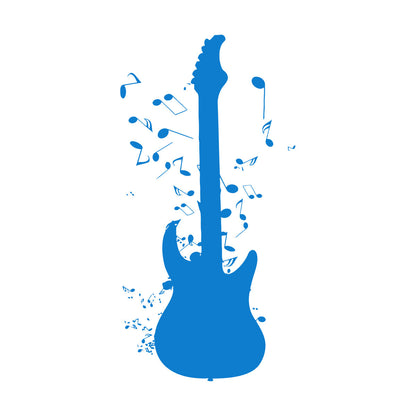 Guitar Notes Rock'N'Roll Music Vinyl Wall Decals Window Decals