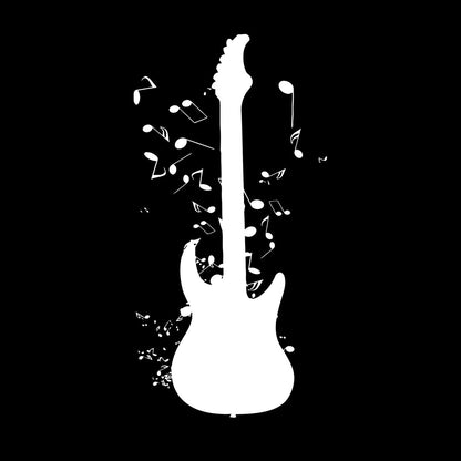 Guitar Notes Rock'N'Roll Music Vinyl Wall Decals Window Decals