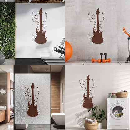 Guitar Notes Rock'N'Roll Music Vinyl Wall Decals Window Decals