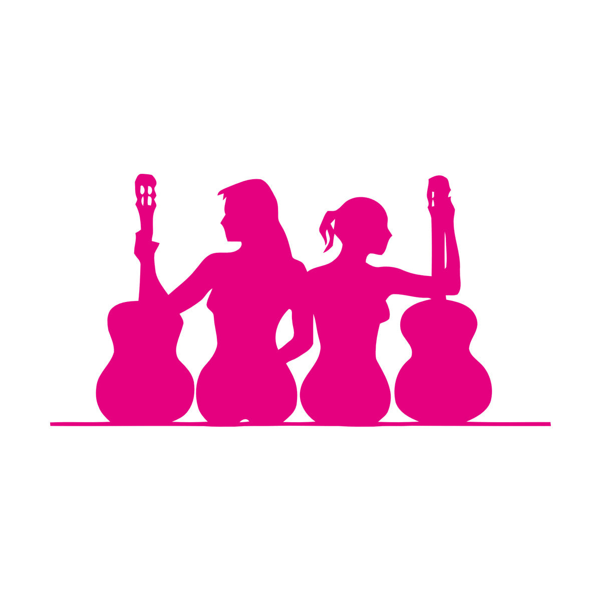 Mural And Wall Vinyl Decal Appeal Girl Music Guitar Silhouette Cool Store Decoration