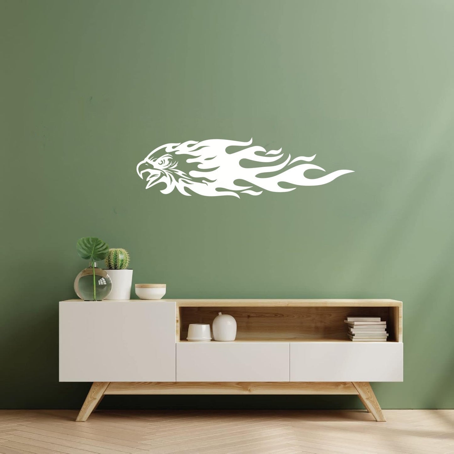 Wall Decals Eagle On Fire Bird Gymnastics Boys Room Can Modify And Add Information