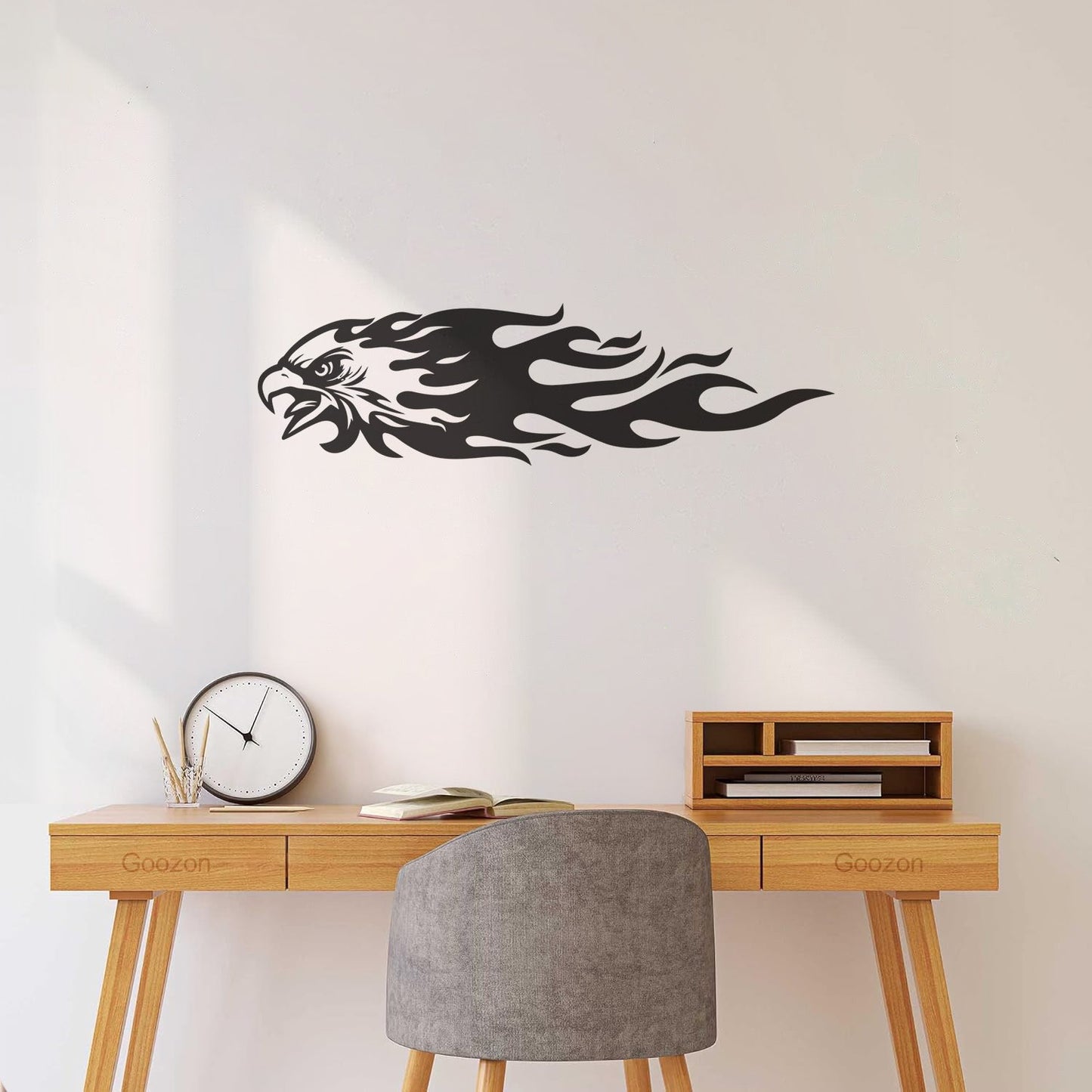 Wall Decals Eagle On Fire Bird Gymnastics Boys Room Can Modify And Add Information