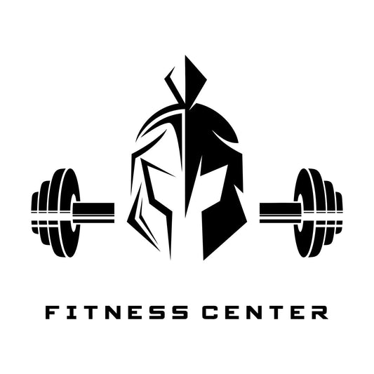 Vinyl Wall Decals Fitnesscenter Center Helmet Lettering Barbell Art Decoration