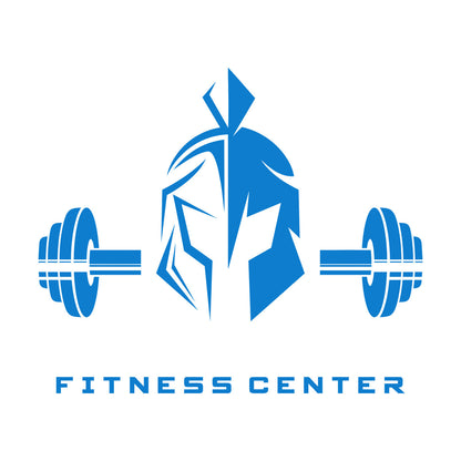 Vinyl Wall Decals Fitnesscenter Center Helmet Lettering Barbell Art Decoration