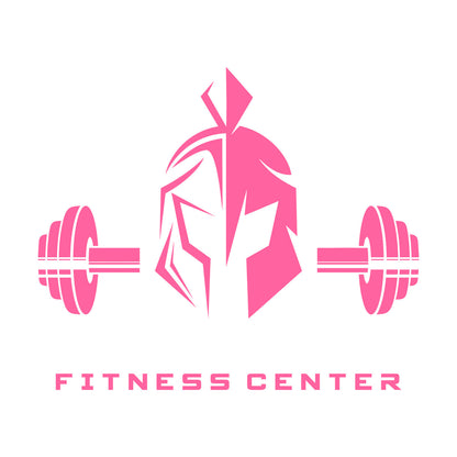 Vinyl Wall Decals Fitnesscenter Center Helmet Lettering Barbell Art Decoration
