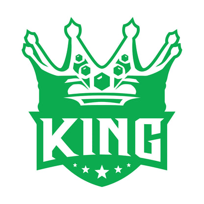 Mural And Wall Vinyl Decal King Crown Lettering Gymnastics Shops Home Kingdom Stars Car Body Decoration
