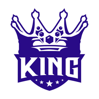 Mural And Wall Vinyl Decal King Crown Lettering Gymnastics Shops Home Kingdom Stars Car Body Decoration