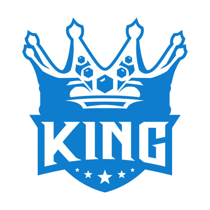 Mural And Wall Vinyl Decal King Crown Lettering Gymnastics Shops Home Kingdom Stars Car Body Decoration