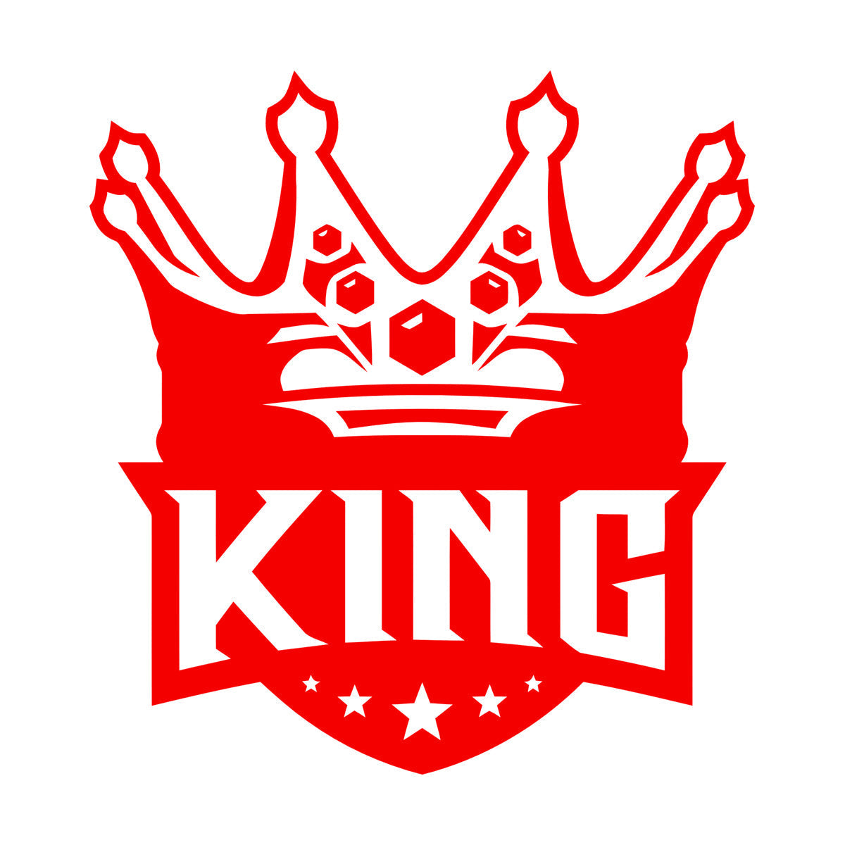Mural And Wall Vinyl Decal King Crown Lettering Gymnastics Shops Home Kingdom Stars Car Body Decoration