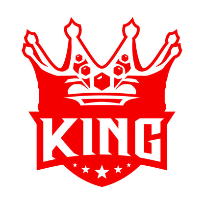 Mural And Wall Vinyl Decal King Crown Lettering Gymnastics Shops Home Kingdom Stars Car Body Decoration