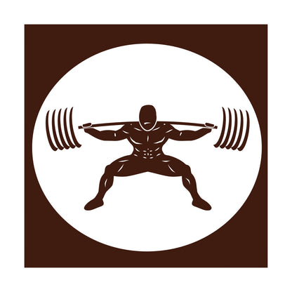 Wall Stickers Paster Paper Image Gymnastics Training Iron Weight Bar Window Decals