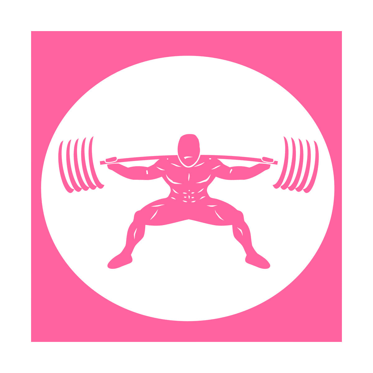 Wall Stickers Paster Paper Image Gymnastics Training Iron Weight Bar Window Decals