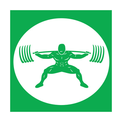 Wall Stickers Paster Paper Image Gymnastics Training Iron Weight Bar Window Decals